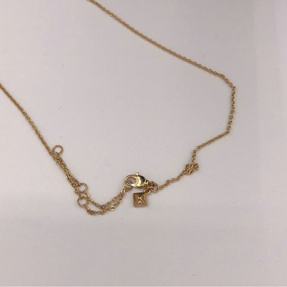 Rebecca Minkoff Open Sphere Gold Y Necklace Lariat Turquoise Pendant Crystal - Picture 8 of 10